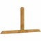 Ekena Millwork Portland Rough Sawn Timber Gable Bracket, Western Red Cedar, 84"W x 38"H x 4"D x 4"F, 11/12 Pitch GBW084X38X0404POR00RWR - alternate 3